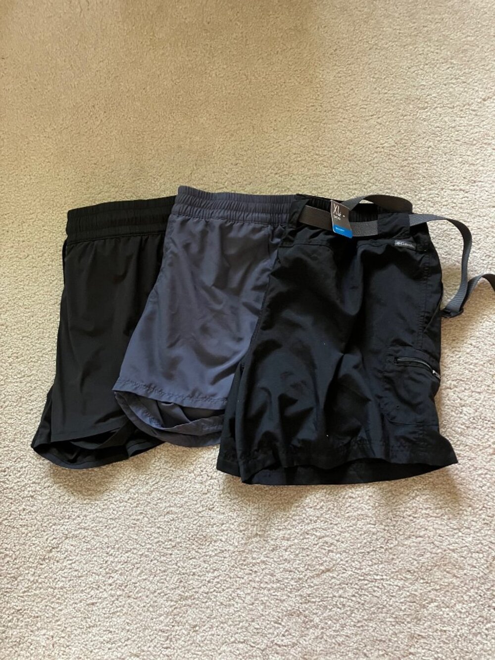 Three pairs of Columbia Shorts